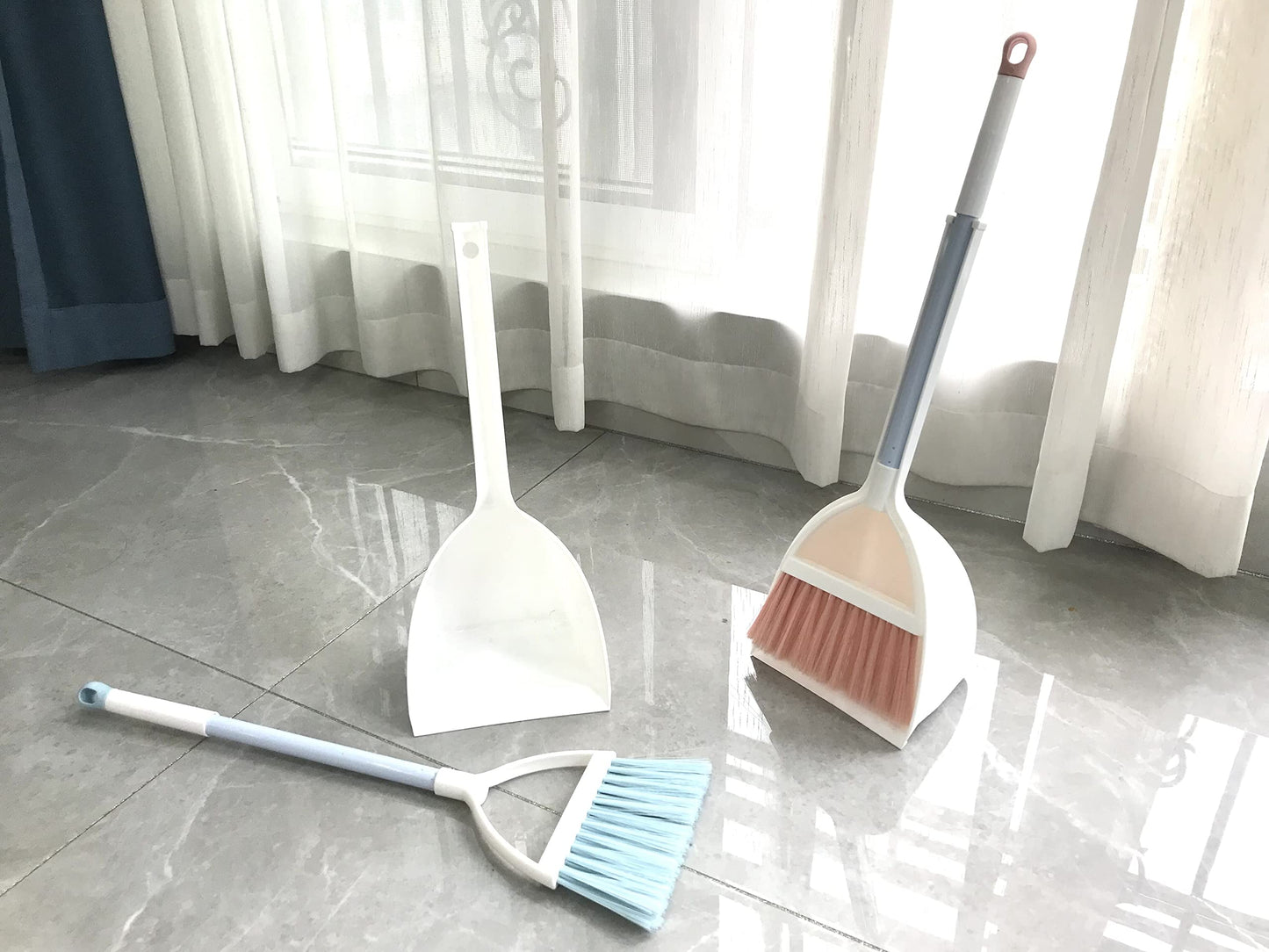 Bsmstone Kids Broom And Dustpan Set-Mini Dustpan And Broom For Children Housekeeping Pretend Play Cleaning Tools Set (Pink)