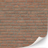 3 Sheets Self-Adhesive Wall Cladding For Dollhouse 1:12 Scale (Clay Bricks)