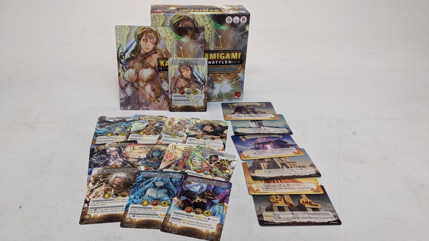 Japanime Games Kamigami Battles: River Of Souls | Pick Your Favorite God/Goddess And Fight For Your Favorite Pantheon | Deck-Bui