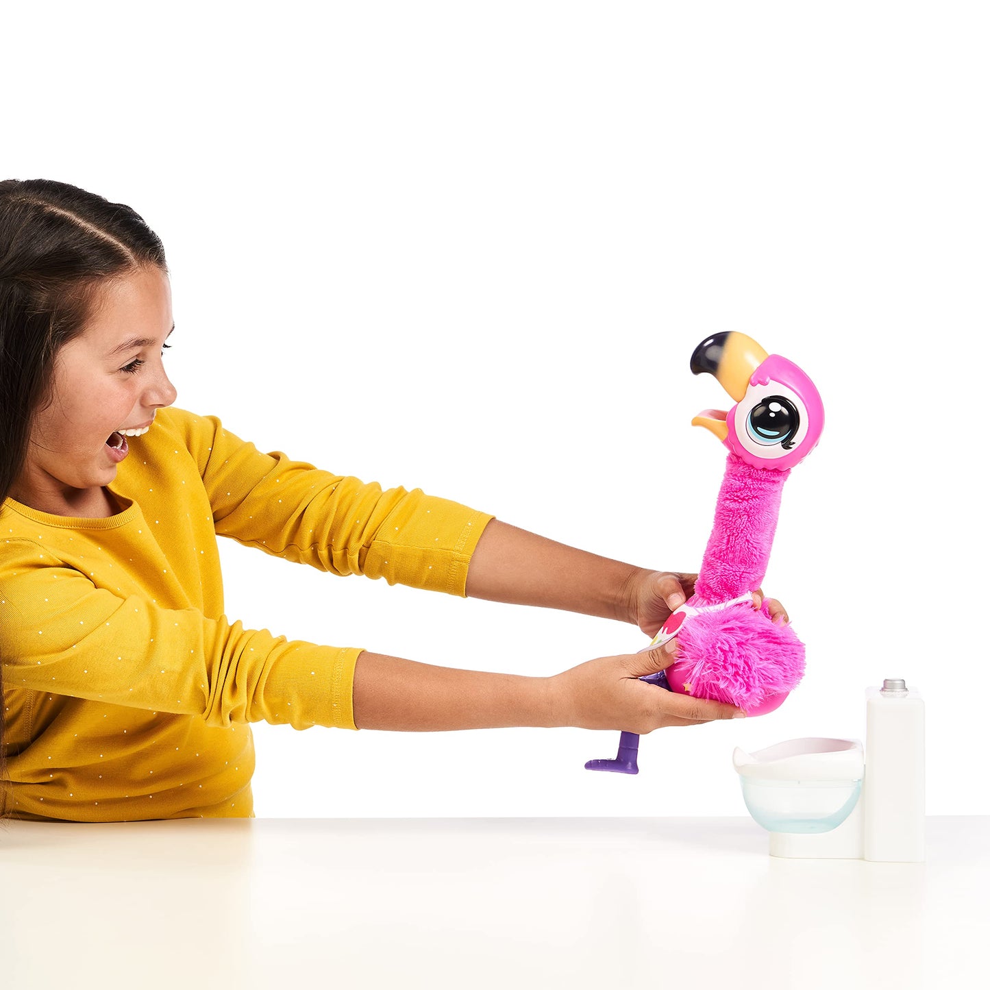 Little Live Pets Gotta Go Flamingo Value Pack: Sherbet | Interactive Plush Toy That Eats, Sings, Dances, Poops And Talks. Bonus