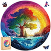 Wooden Puzzles for mature-themed - Life of Tree Puzzles 500 Piece Jigsaw Puzzles Home Decor Natural Puzzle Royal Unique Shape mature-themed Puzzles Irregular Wooden Puzzle Creative Gift for mature-themeds(16.5 * 16.5 in)
