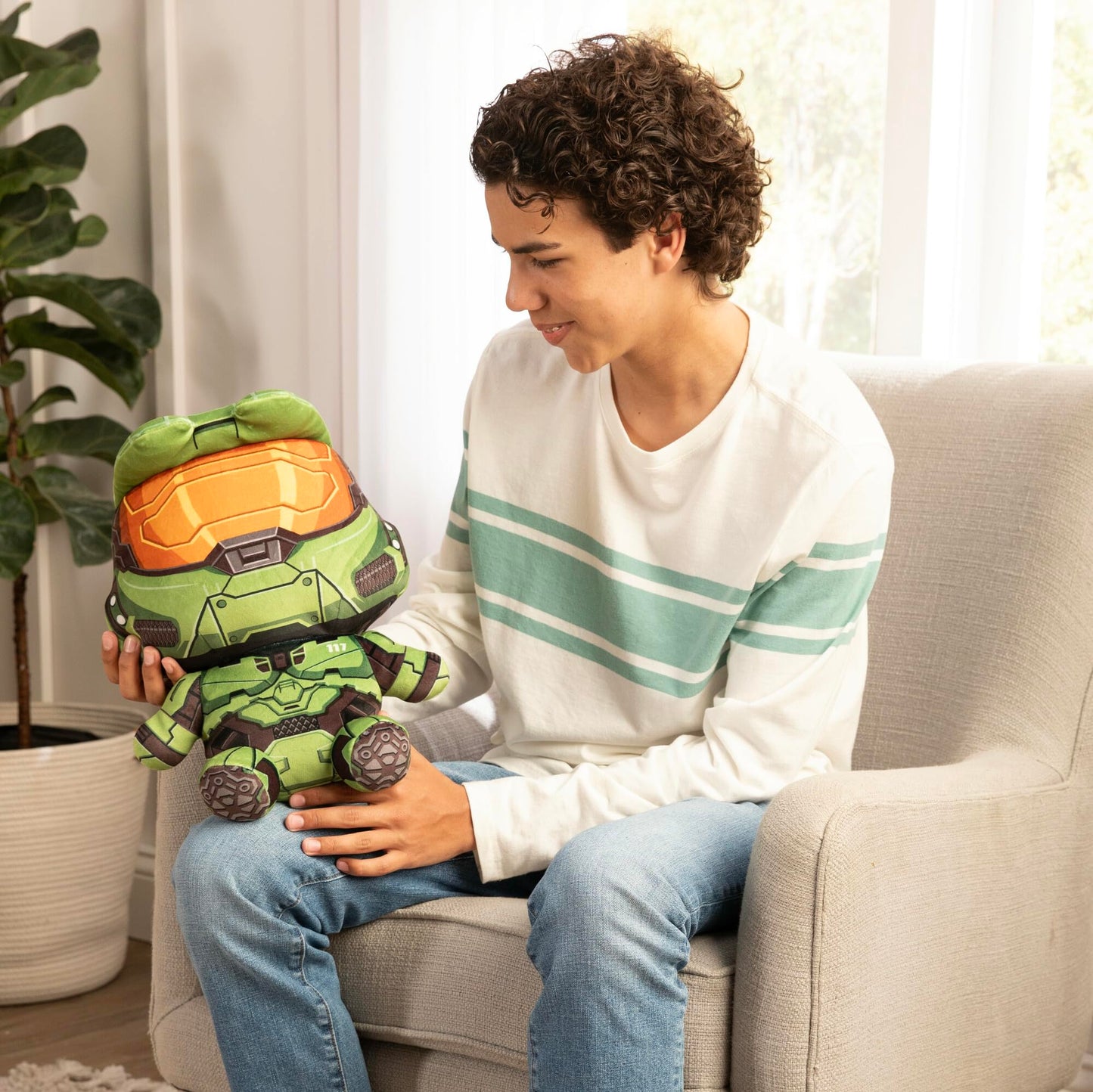 Club Mocchi Mocchi- Halo Plush - Master Chief Plushie - Collectible Halo Figures - Soft Plush Halo Toys - Collectible Squishy Po