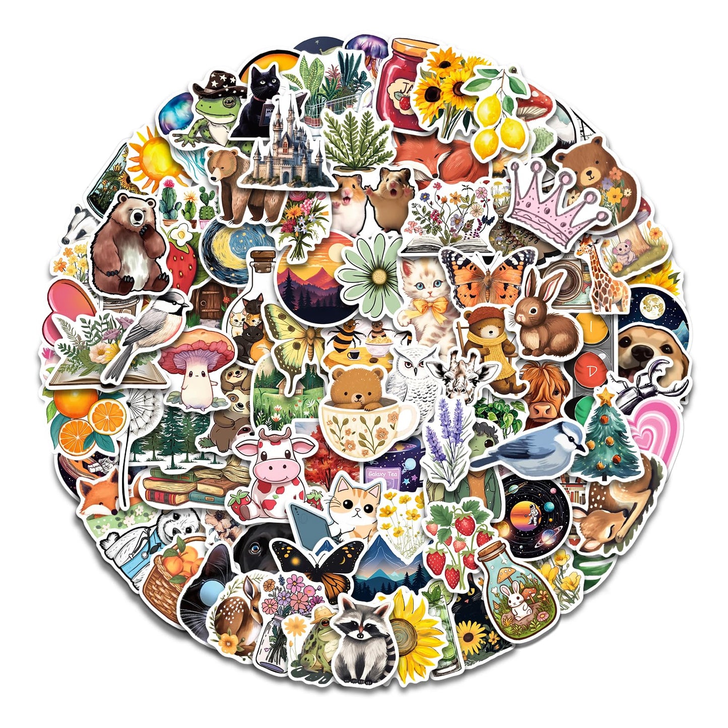 Aowdiao 150 Pcs Aesthetic Stickers Pack - Waterproof, Durable Designs For Teens, Kids, And Adults - Ideal For Parties, Gifts, An