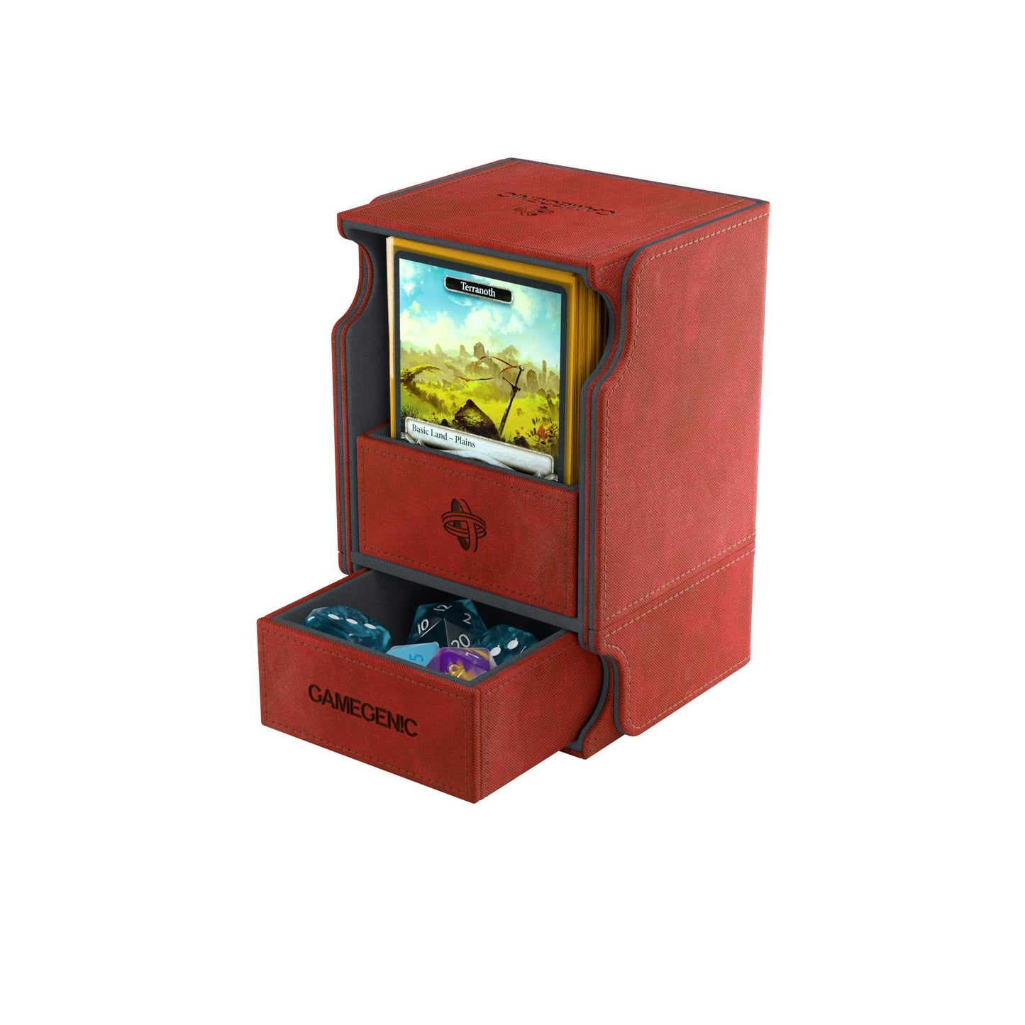 Gamegenic Deck Box: Watchtower Convertible Red (100Ct)