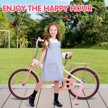 Leichten Kids Bike Kickstand For 18 Inch Wheel Children'S Bicycle Single-Side Kick Stand Rear Mount Bikes Support Racks Pink For