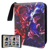 Anime Trading Card Binder for Cards 4 Pocket with 60 Sleeves up to 480 Cards Waterproof Card Storage Bag with Removable Sleeves for Anime and TCG Cards