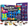 Xxtoys Rocks Collection 24 Pcs Rock And Mineral Education Set Gemstones For Kids Geology Gem Kit With Tigers Eye Rose Quartz Red