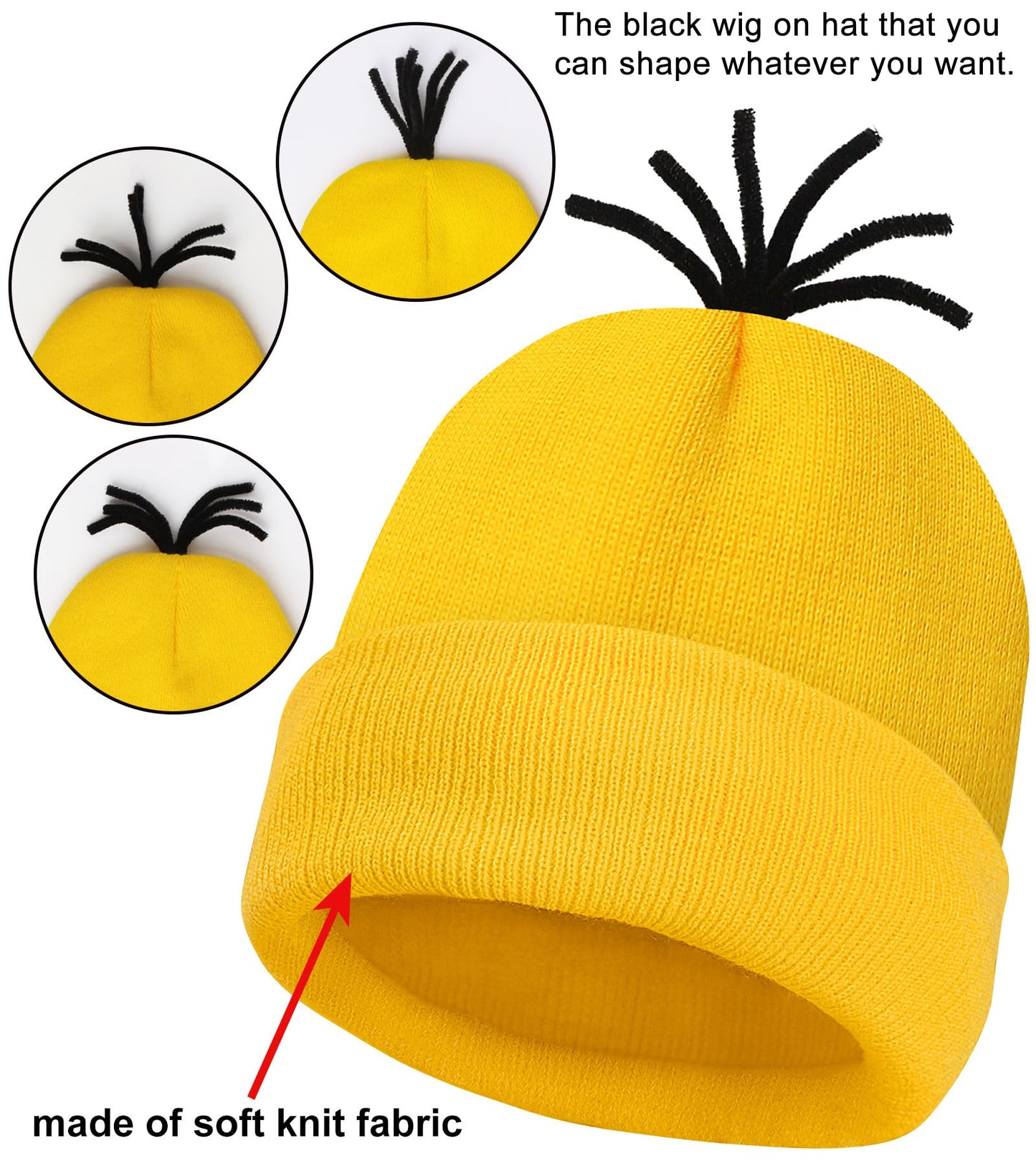 Wishten 5 Pcs Halloween Costume For Kids Girls,Goggles/Beanie/Tutu Skirt/Suspenders/Gloves Halloween Costume Accessories