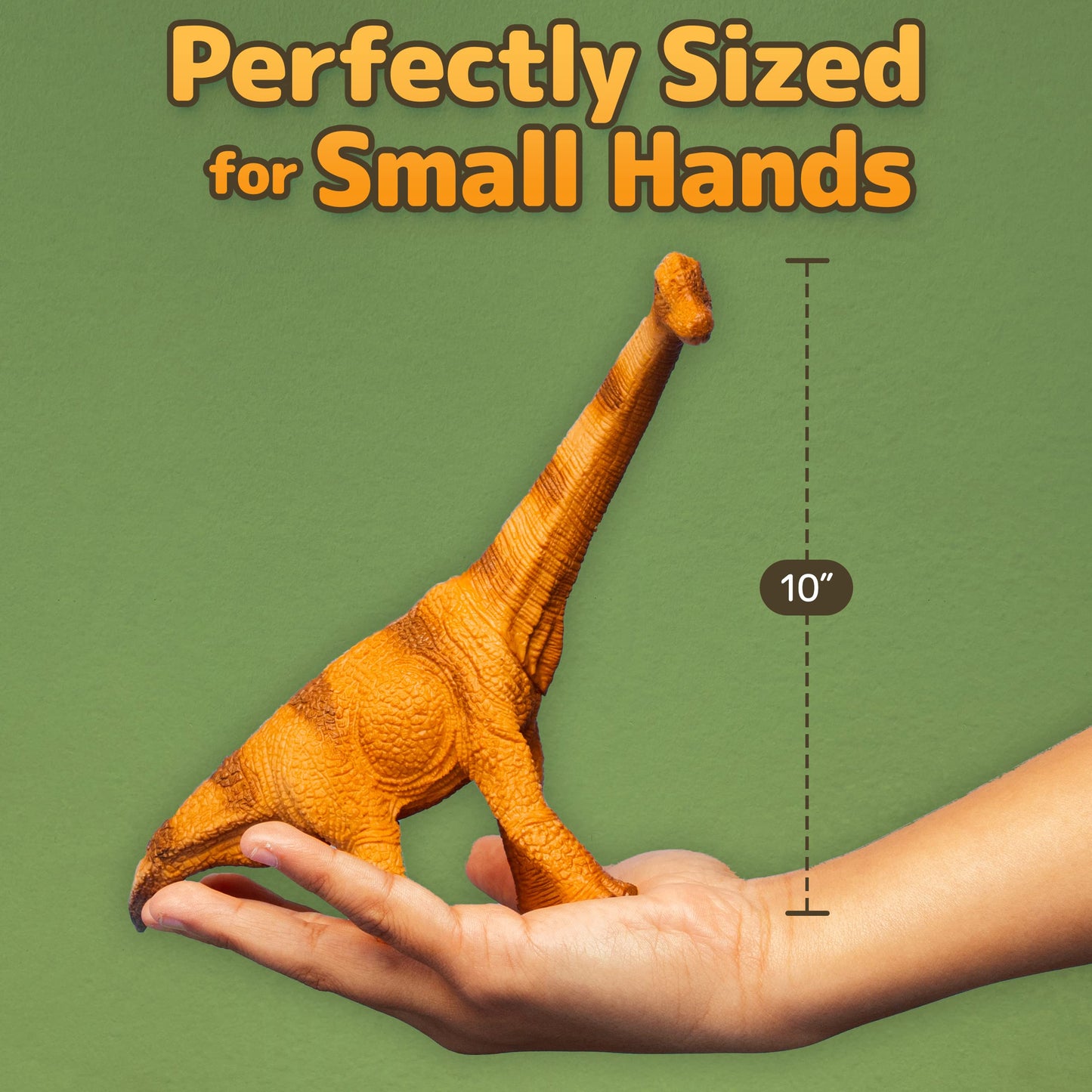 Prextex 10'' Dinosaurs - Assorted Plastic Dinosaur Toys For Kids 3-5+ Includes T-Rex And More