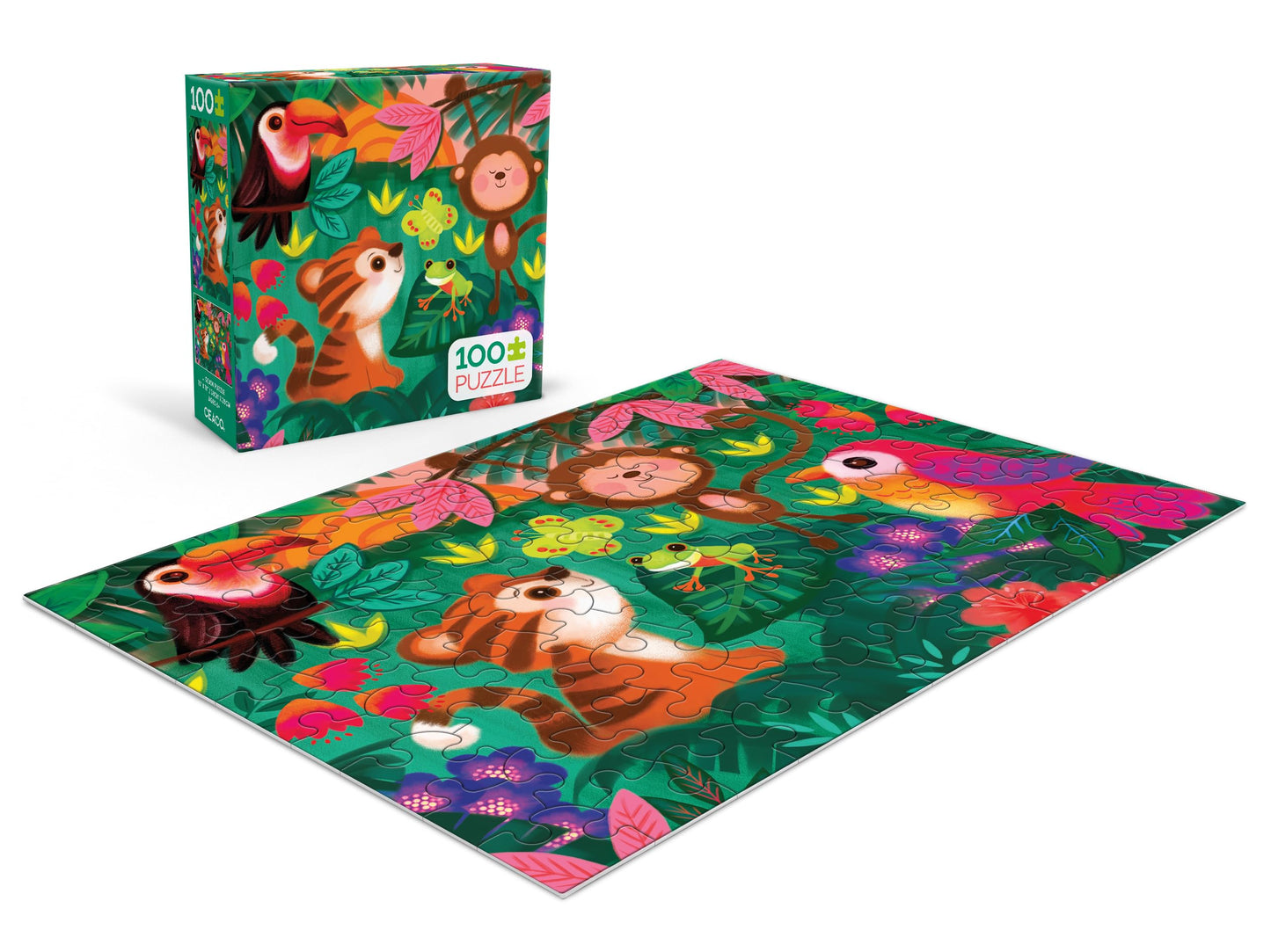 Ceaco - Jungle Friends - 100 Piece Jigsaw Puzzle