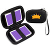 Meetikar Travel Card Games Case - Hard Carrying Case for UNO & Phase 10 - Black, Durable & Compatible (Cards Not Included)