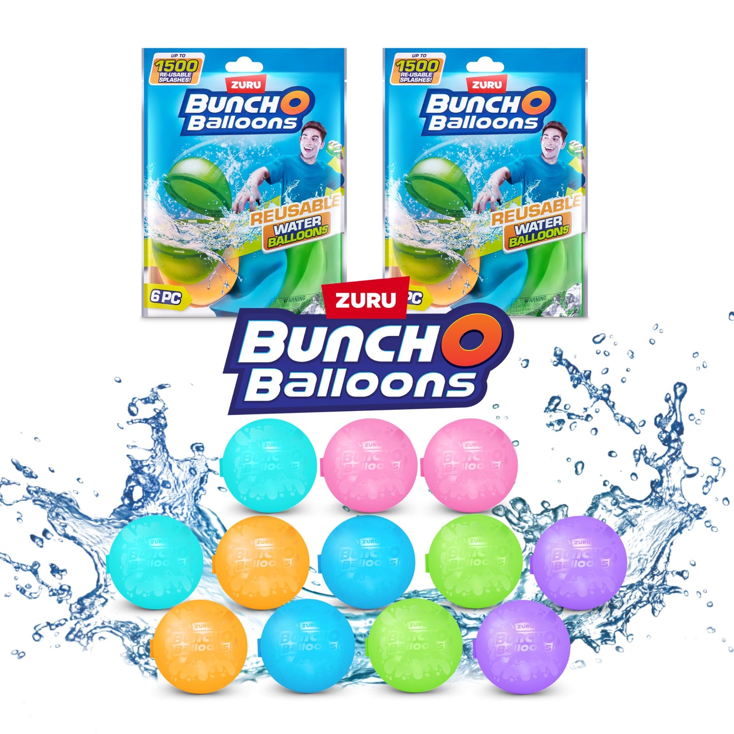 Bunch O Balloons Reusable Water Balloons 12 Pack By Zuru