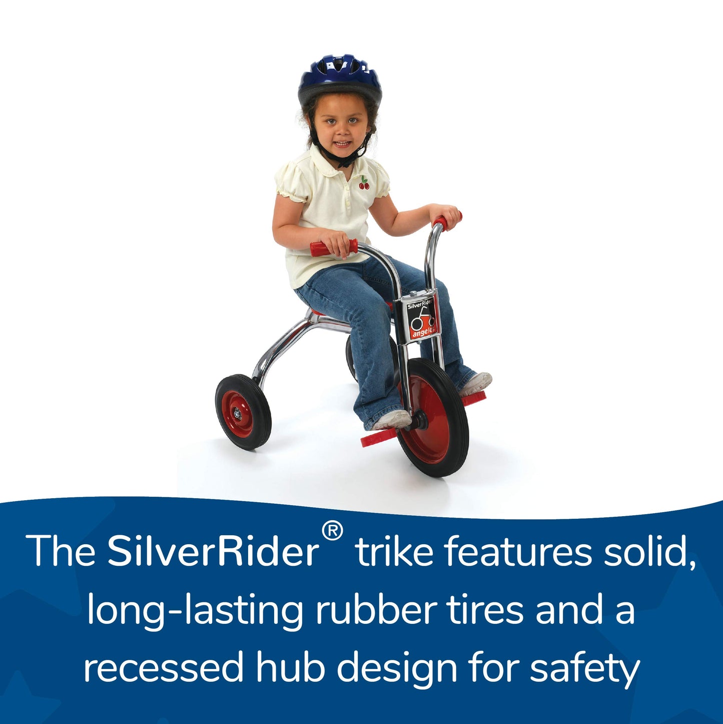 Children's Factory SilverRider Toddler 14'' Tricycle, Big 3 Wheel Kids Trike, Girls/Boys Outdoor Play Equipment, Homeschool/Dayc
