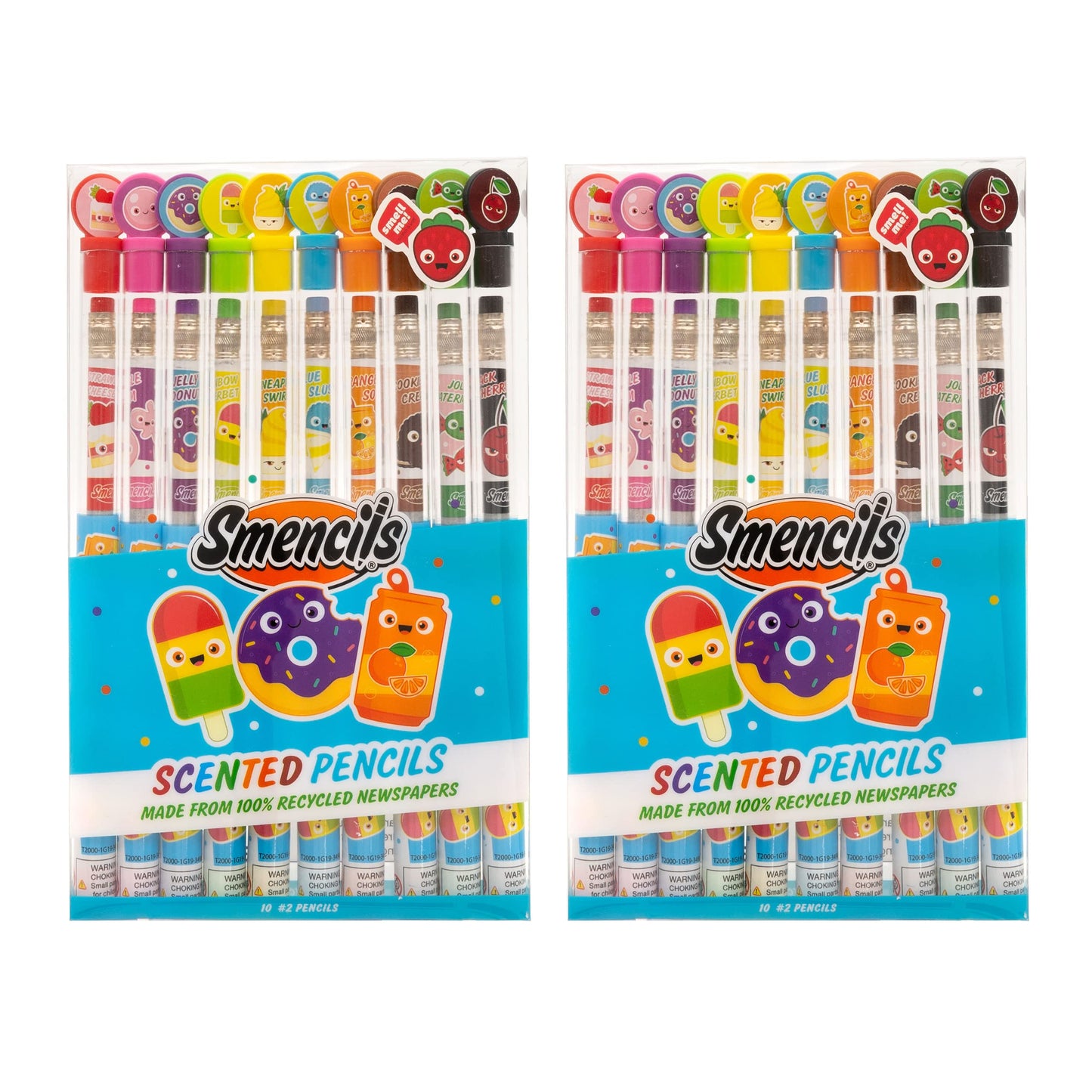 Graphite Smencils (2 Pack) - Hb #2 Scented Pencils, 10 Count, Gifts For Kids, School Supplies