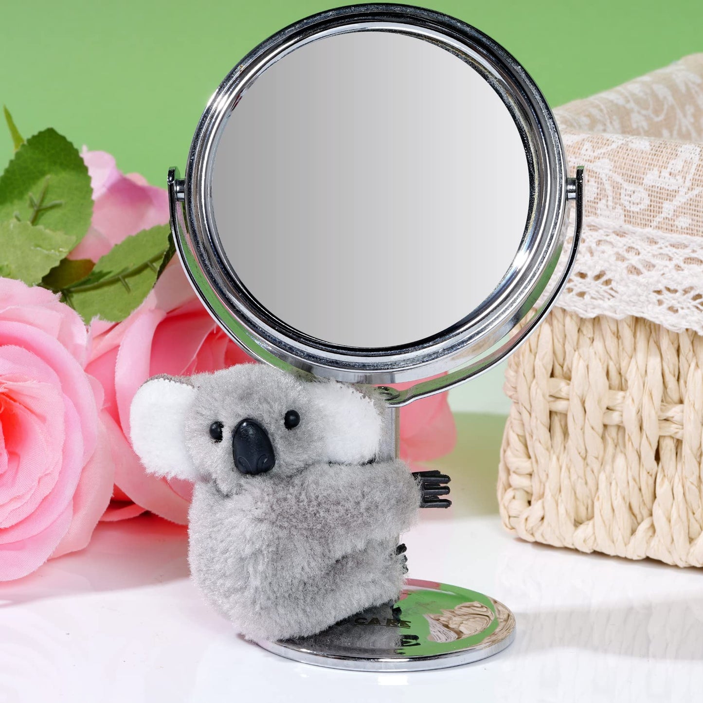 Haakong Koala Clip 12pcs Pencil Toppers - Grey & Khaki Plastic Koala Pencil Buddies, Fun Animal Accessories for Kids