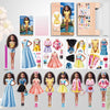 Generic Magnetic Princess Dress Up Paper Doll, Magnet Dress Up Games, Play Travel Playset Toy Magnetic Dress Up Dolls And Pretend For Girls (May), Small