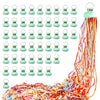 50pack No Mess Streamers,Romantic Colorful Confetti Poppers,Colorful Hand Throw Party poppers for Birthday,Wedding,Celebrations,