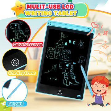 6PCs Sensory Travel Toys Pack for Toddler 3 4 5 Year Old Quiet Airplane Travel Activities Essential With Icd Writing Tablet Suct