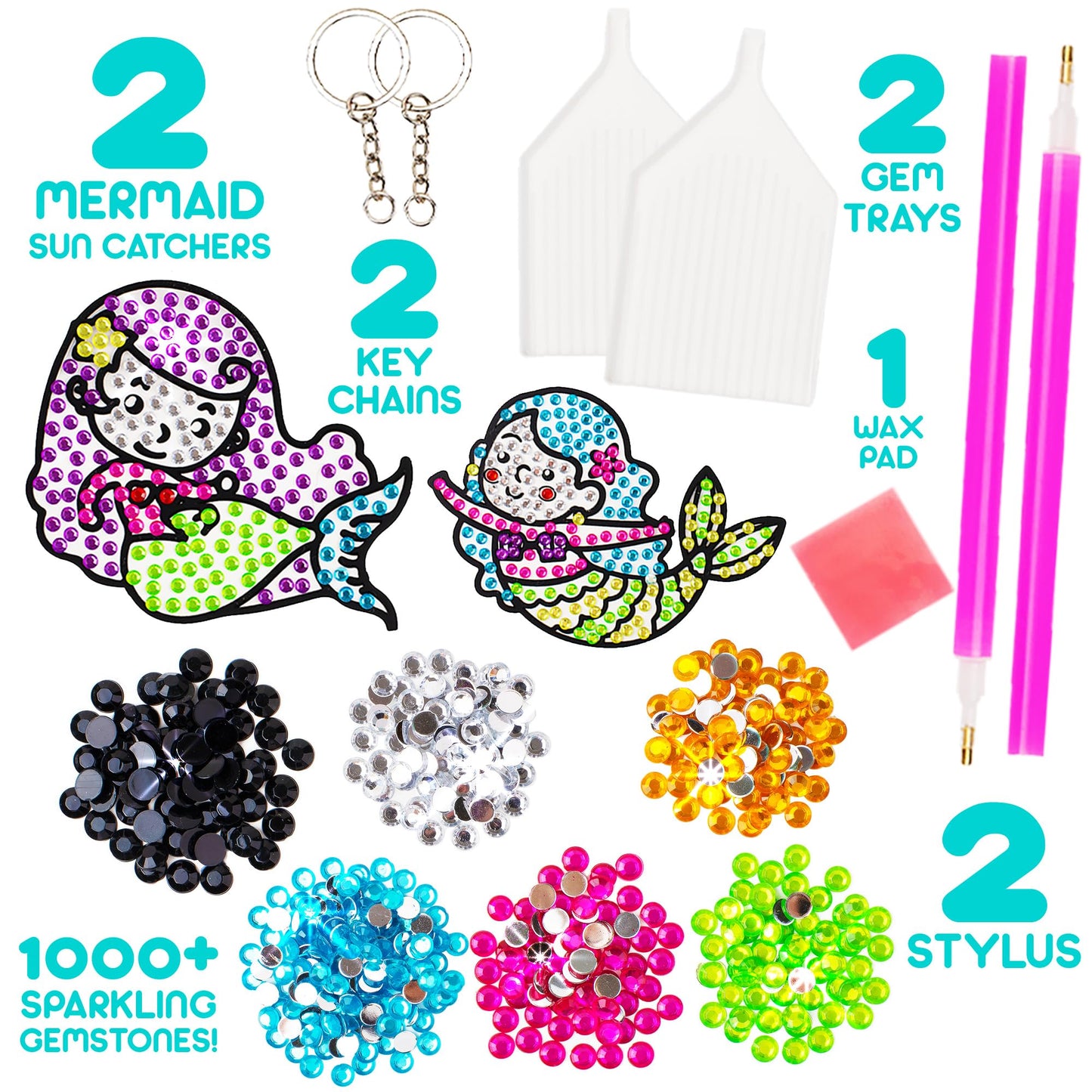 Blue Squid Diamond Painting Kits For Kids - Mermaids Diamond Art For Kids, 5D Gem Art Kits For Kids, Kids Arts & Crafts, Gift For Boys & Girls 5 6 7 8 9 10 11 12