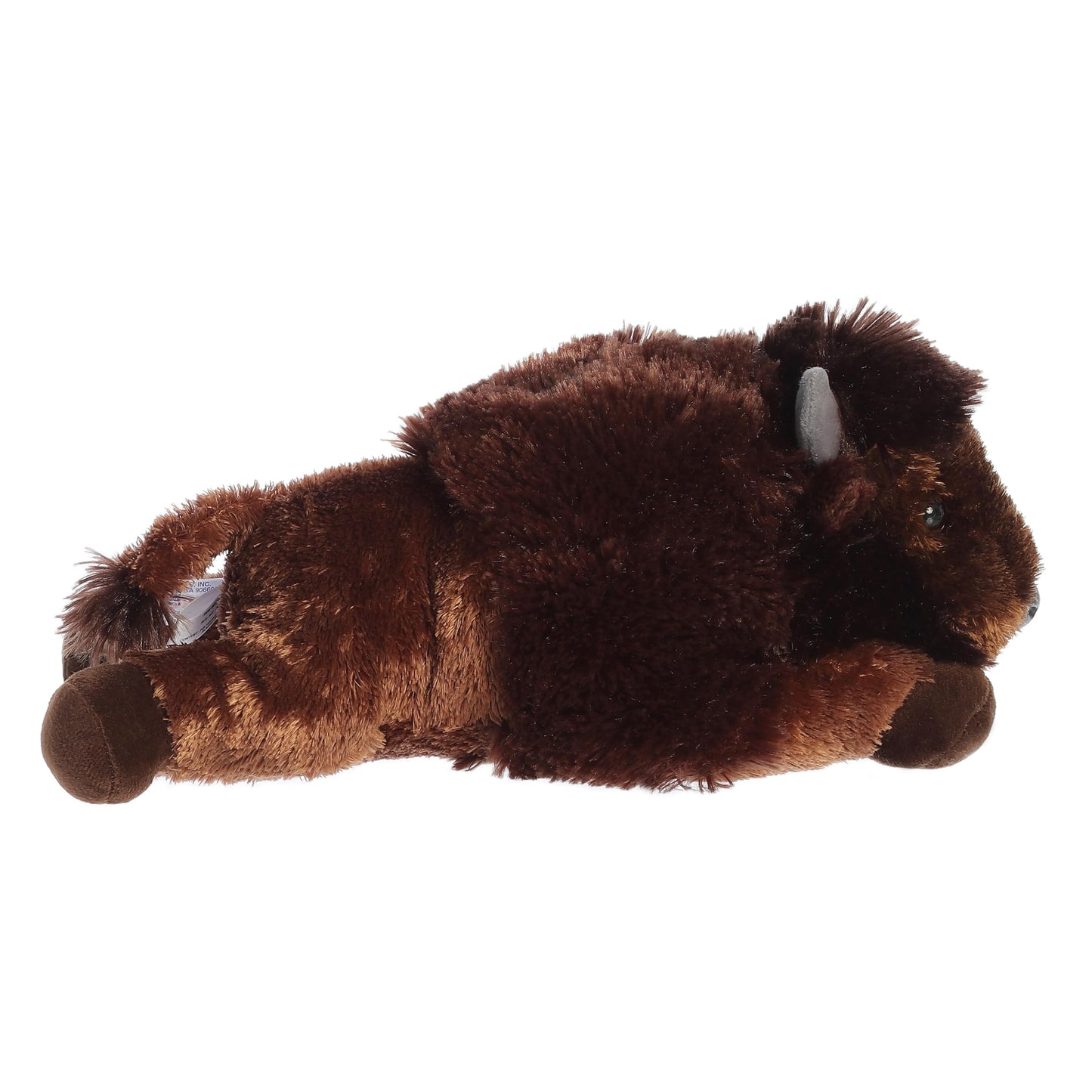 Aurora® Adorable Flopsie™ Bison Stuffed Animal - Playful Ease - Timeless Companions - Brown 12 Inches