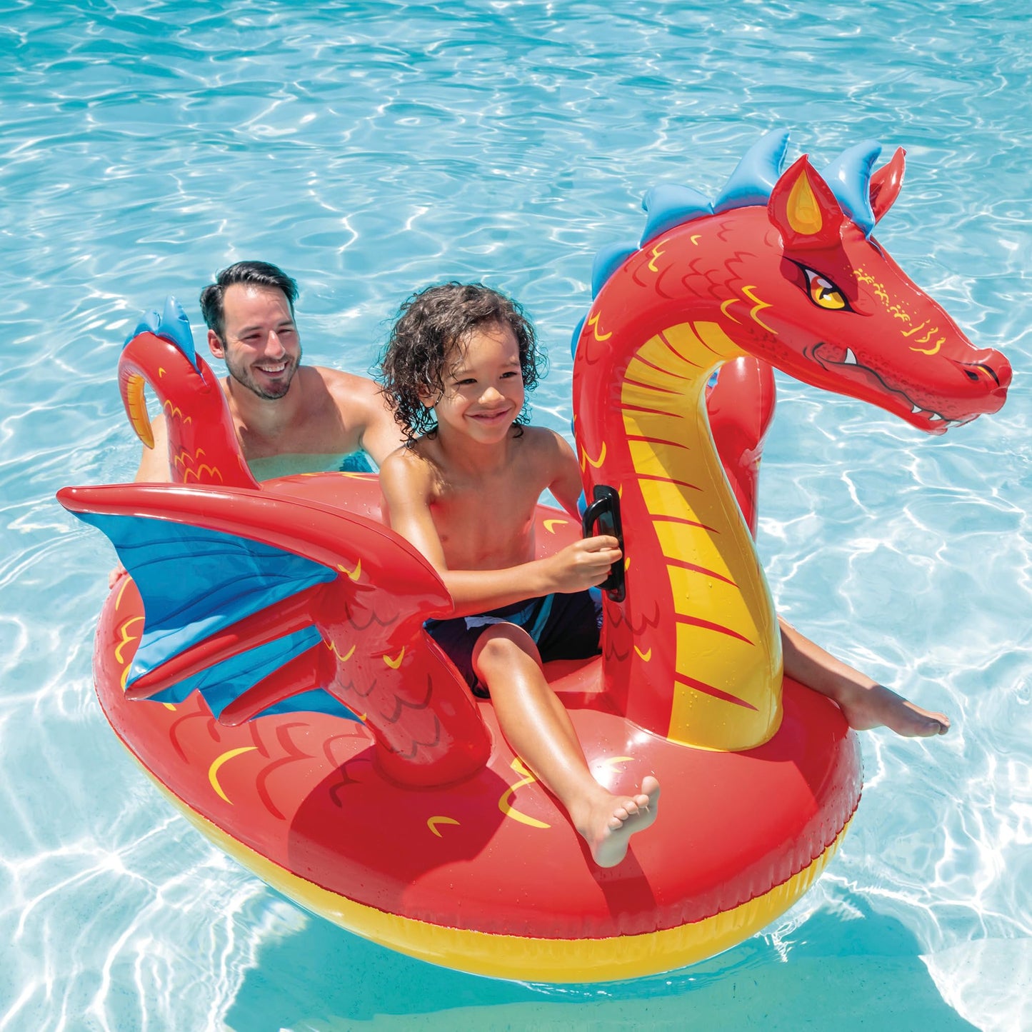 Intex Mystical Dragon Ride-On, Deflated Size: 1.98M X 1.73M (57577Np)