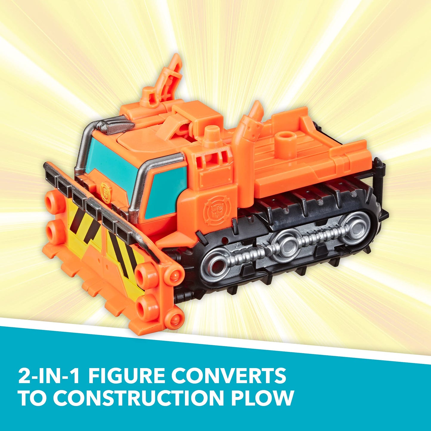 Transformers Playskool Heroes Rescue Bots Academy Wedge The Construction-Bot Converting Toy, 4.5 Figure, Toys for Kids Ages 3 &