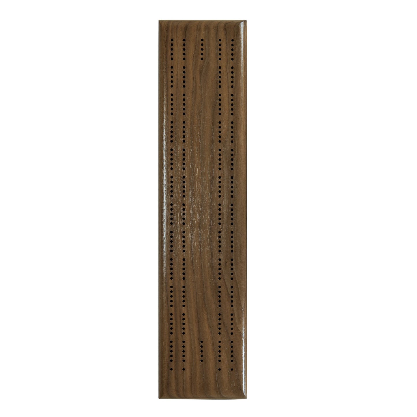 WE Games Competition Cribbage Set (Made in USA) - Solid Walnut Wood Sprint 2 Track Board with Metal Pegs