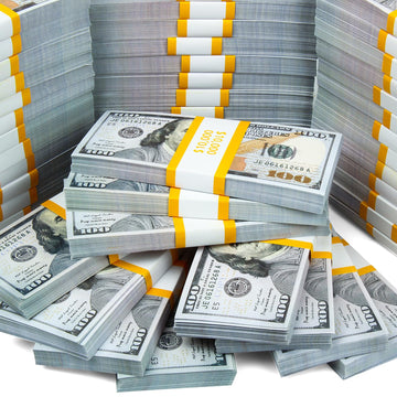 RIFENDA 100 PCS Prop Money Play Money for Kids Pretend Play - Number Learning Education Toys for Girls Boys, Develops Early Math