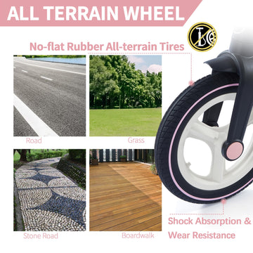 Jmmd Toddler Bike With Push Handle For Kids 18-60 Months, 6 In 1 Push Bike With Training Wheels & Pedals, Balance Bike For Boys And Girls With Brakes & Kickstand, Pink