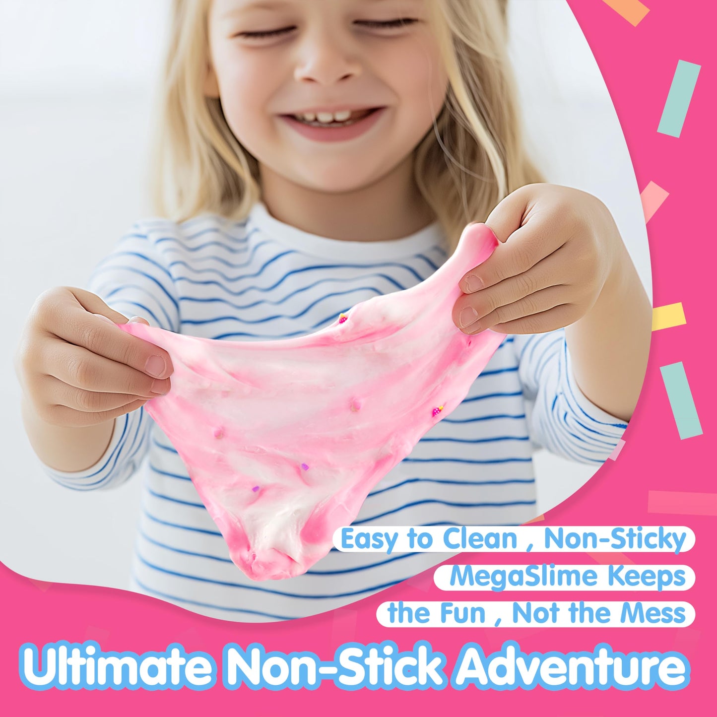 JOYIN Strawberry Milk Cow Slime - Soft, Non-Sticky, Mess-Free, Stress Relief Butter Slime Toys for Kids Classroom Reward, Boys a