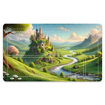 Wizcraft Gaming Paramint Lorcana Green Africa Savannah (Stitched)- Lorcana Playmat - Lorcana Mat, Lorcana Game Mat - Non-Slip Ru