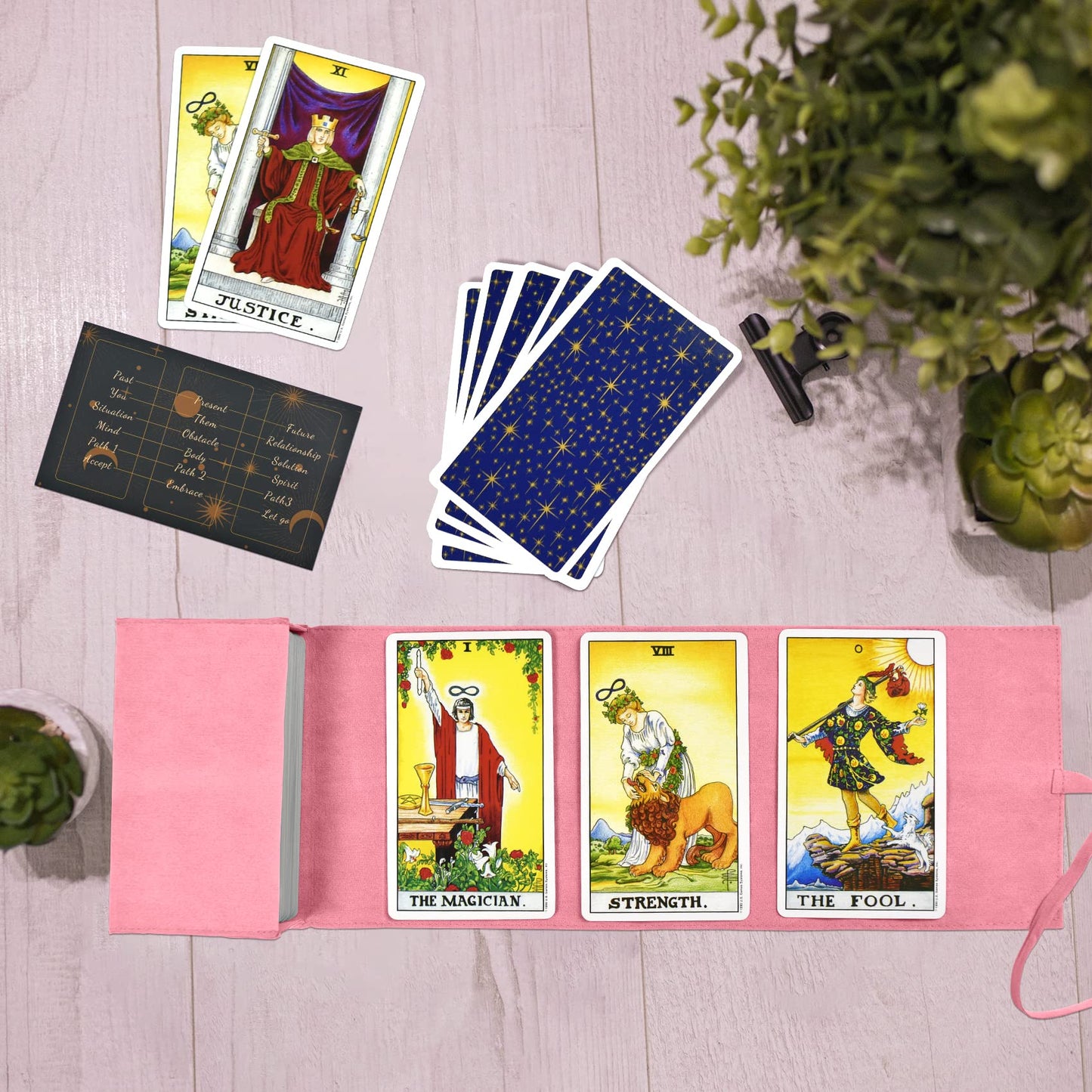 Knana 5Pcs Tarot Card Holder - Velvet Tarot Card Storage Bag, Tarot Bags And Pouches, Tarot Accessories - Tree