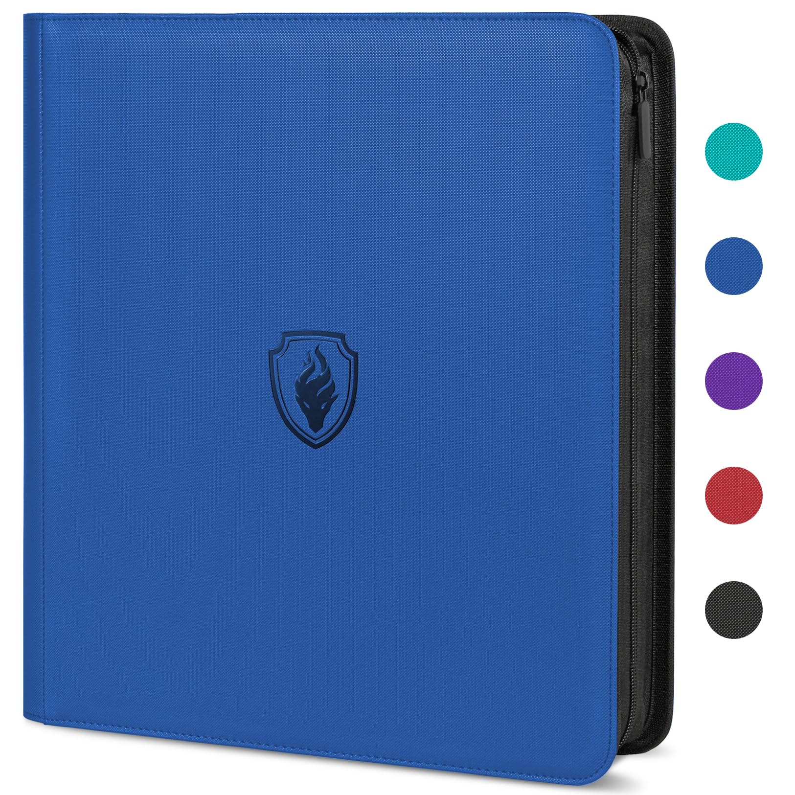 Fabmaker Premium Zip Card Binder - 12 Pocket Trading Card Album, PU Ma Toytooth Fabmaker Premium Zip Card Binder - 12 Pocket Trading Card Album, PU Ma Toytooth