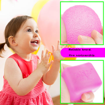 Fudge Candy- Soft Sensory Fidget Toy - (Set Of 2) - Slow Rising Stress Balls Stretchy Fidget Fudge Cube For Anxiety Stress Relie