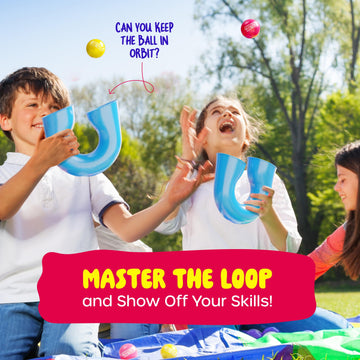 Jug'loop - Juggling Balls Skill Game - Outdoor Games for Kids, Teens, & Adults - Boys Toys for Ages 8-13 - 8 9 10 Year Old Boy T