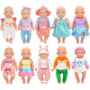 10 Sets Baby Doll Clothes And Accessories Fit For 14-16 Inch Baby Dolls,43 Cm New Born Baby Dolls,15 Inch Dolls,18 Inch Dolls (Doll Is Not Included)