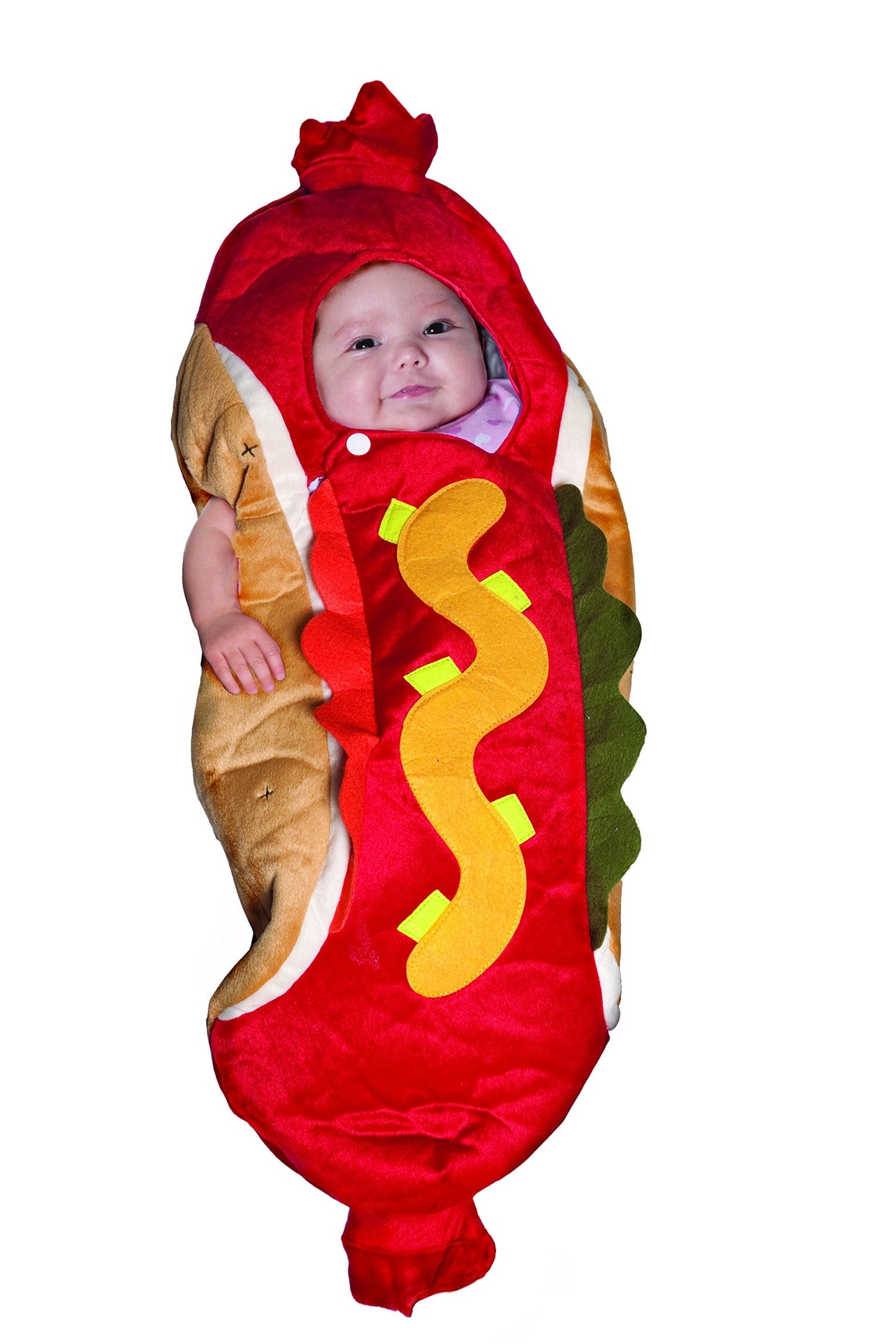 Baby'S Hot Dog Costume Bunting For Dress Up And Halloween - Hot Dog Bunting