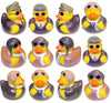 Cool Rubber Ducks (2') Standard Size. (12 Pack) Cute Duck Bath Tub Pool Toys. (Aviator Rubber Ducks)