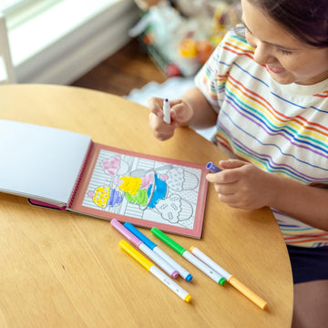 Melissa & Doug On the Go Color by Numbers Kids Design Board - Unicorns, Ballet, Kittens, and More - Party Favors, Stocking Stuf