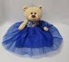 Kinnex Collections By Amanda 20'' Quince Anos Teddy Bear With Dress (Centerpiece) ~ B16632-15 (Royal Blue)