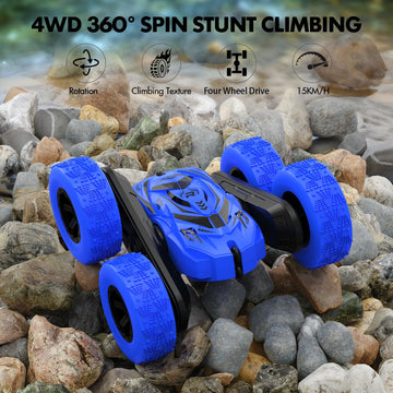 Remote Control Car for Boys 4-7, RC Cars with Headlights Double-Sided Driving 360 Flips Rotating for Kids Ages 4+ Year Old, RC S