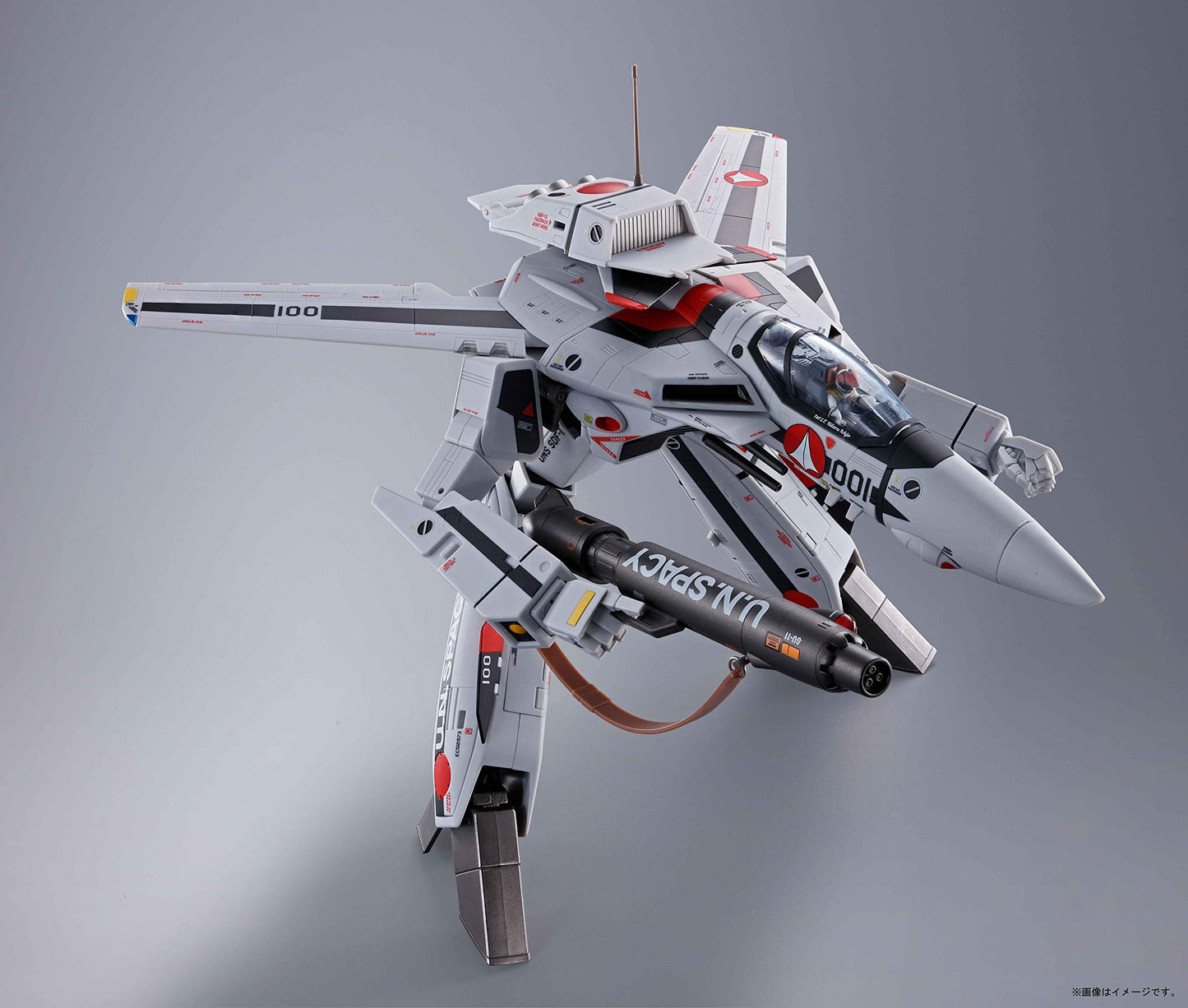 TAMASHII NATIONS Bandai DX Chogokin VF-1S Valkyrie Ichijo Hikaru Multicolor ABS Figure - Macross Do You Remember Love?
