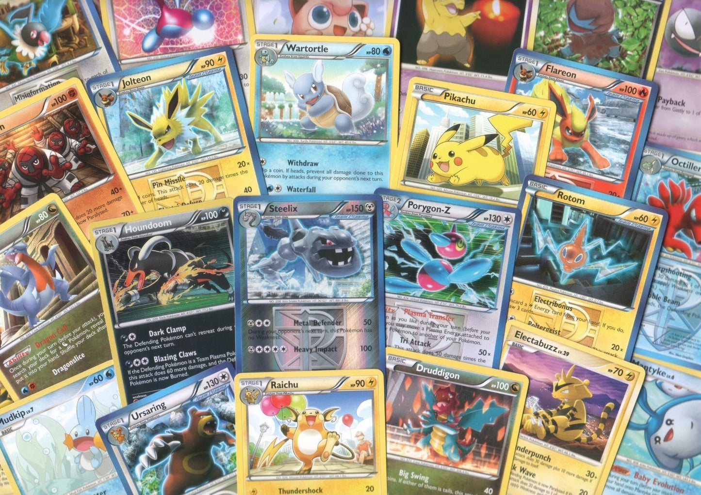 100 Assorted Pokemon Commons And Uncommons