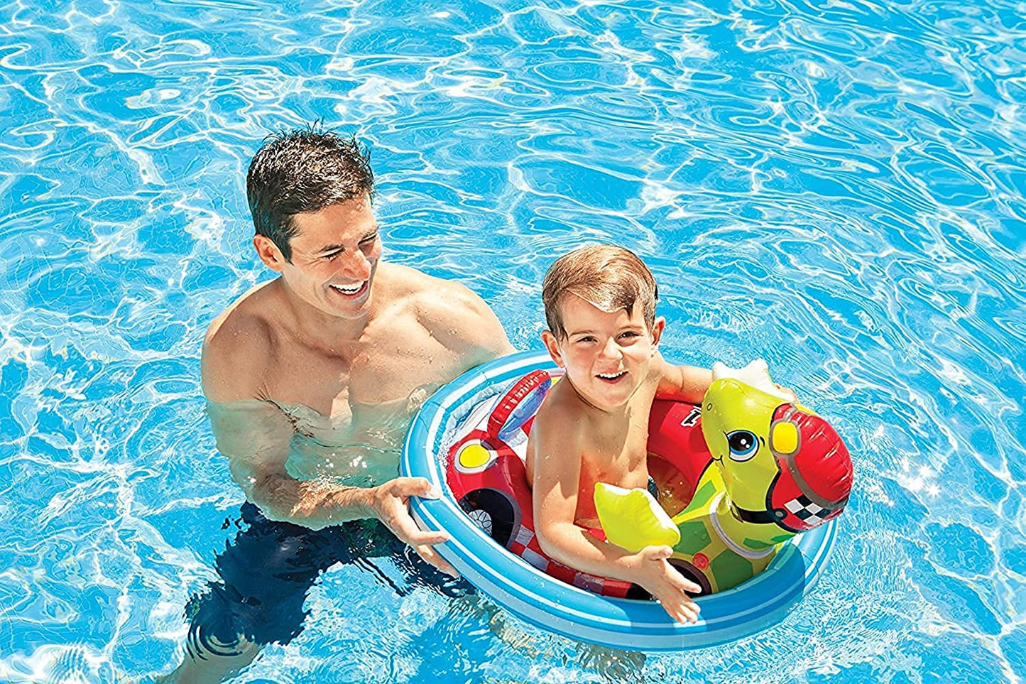 Intex Inflatable See Me Sit Pool Ride For Age 3-4 (Colors/Styles Vary)