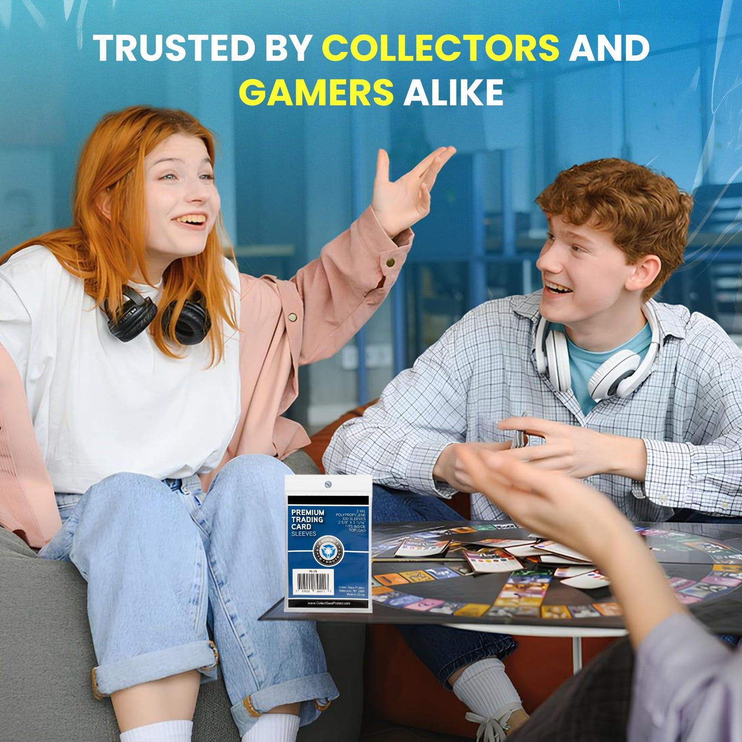 1000 enhanced Penny Sleeves - Ultra-Clear 2mil Trading Card Protectors for Standard Size Cards - Fits Baseball Football Basketball and TCG - Bulk Pack (100/500/1000 Count)