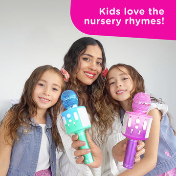 Move2Play, Kids Karaoke Microphone | Includes Bluetooth & Pre-Loaded Songs | Christmas & Birthday Gift | Toy For All Ages - 2, 3, 4, 5, 6+ Year Old Girls, Boys & Toddlers