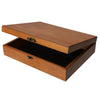 WE Games Wooden Treasure Box with Brass Latch, Light Cherry Finish, Model 90011, Redwood