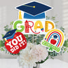 Big Dot Of Happiness Elementary Grad - Kids Graduation Party Centerpiece Sticks - Table Toppers - Set Of 15