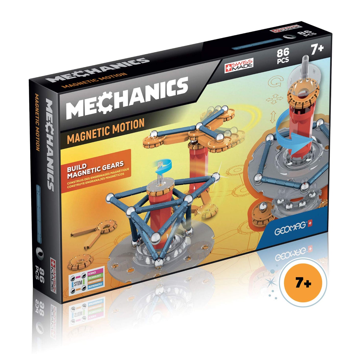 Geomag Magnetic Toys | Kids Stem Building Toys | Mechanics Magnetic Motion | Magnet Gears Construction | Educational Gifts | Swi