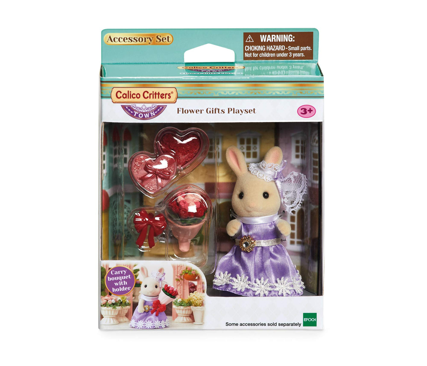 Calico Critters Town Series Flower Gifts Playset, Dollhouse Playset with Figure and Accessories